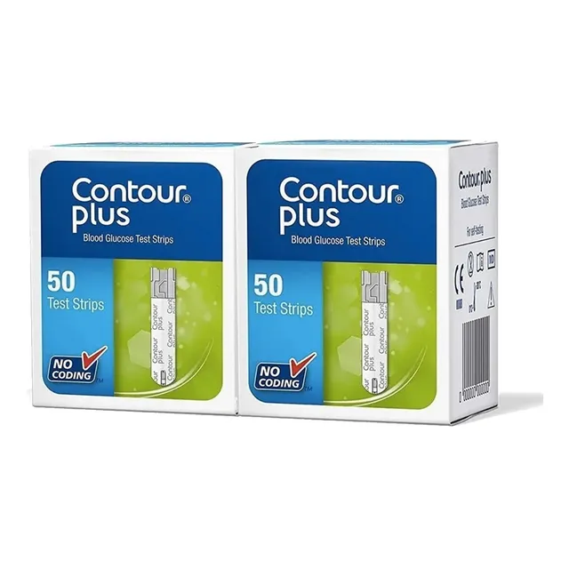 Contour Plus Paquete Con 100 Tiras Reactivas Para Glucómetro