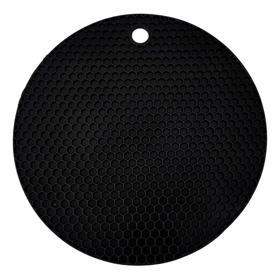 Apoya Pava Posa Fuente 17 Cm Individual Silicona Cocina Bz3 Negro 23224-7
