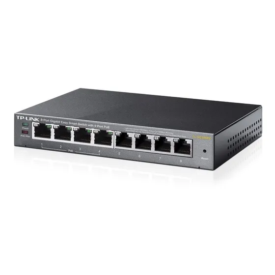 Switch Tp-link 8 Puertos Gigabit Con 4 Puertos Poe Sg108pe