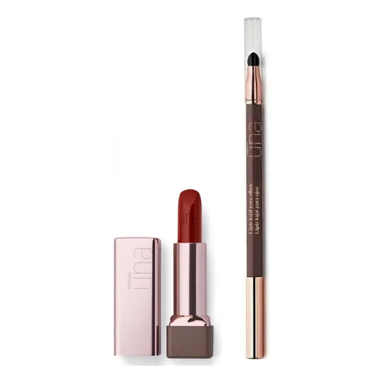 Kit Regalo Make Una Labial Rouge 8 + Lápiz Kajal  Negro