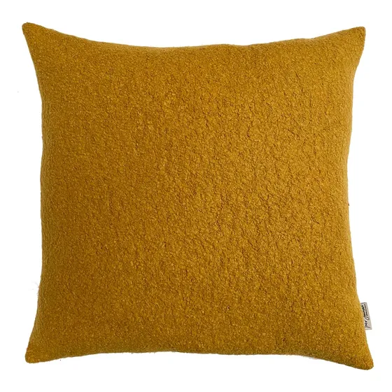 Cojín 50x50cm Boucle Mostaza Inés Johnson Mimbral
