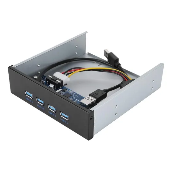 Hub Usb 3.0 4 Puerto Cd Rom Pci-e Interfaz Aleacion Aluminio