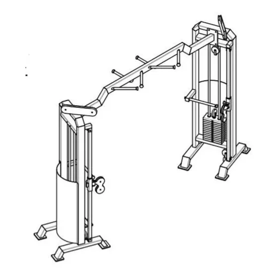 Plano Para Fabricar Maquina De Gym. Cruce De Poleas
