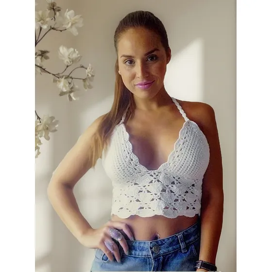 Bikini Tejida Crop Top  Al Crochet 2016/7