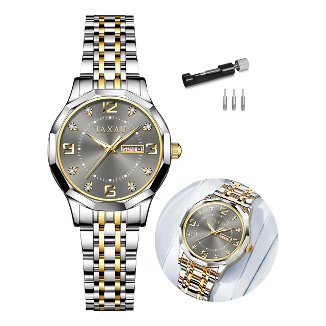 Mujeres De Lujo Relojes De Acero Inoxidable Cuarzo Zbsmc