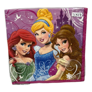 32 Servilletas Lunch Grande Princesas Ariel Cenicien Bella U 32 Servilletas Lunch Grande Princesas Ariel Cenicien Bella U