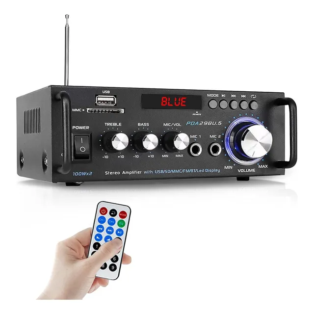 Amplificador De Potencia Estéreo 300 W Bluetooth Inalámbrico