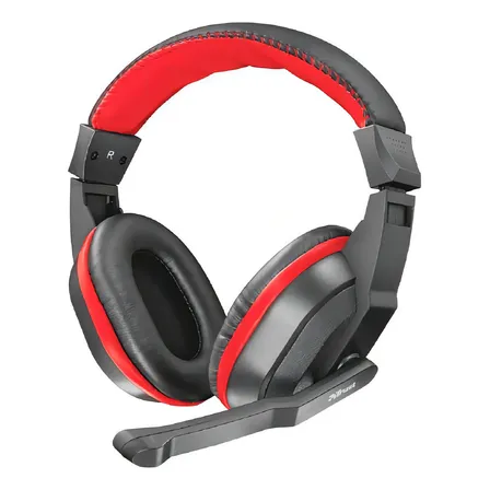 Audífono Gamer Trust Ziva Color Negro/Rojo