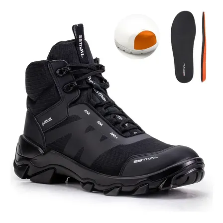 Bota De Segurança Hybrid All Black Composite + Palmilha Gel