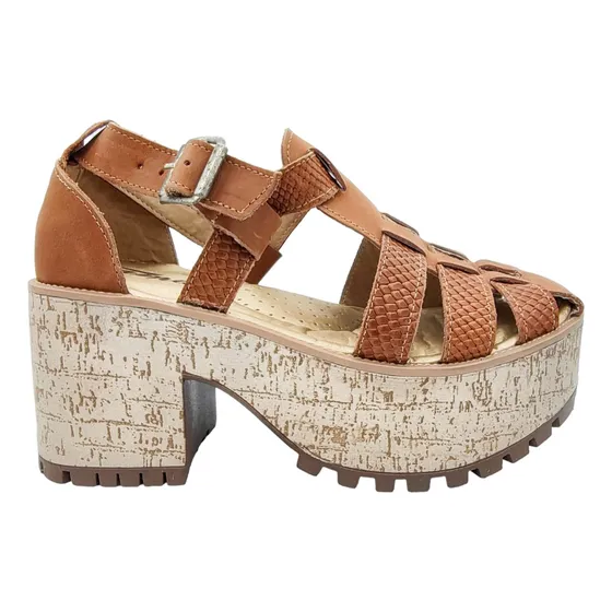 Sandalias De Cuero Franciscanas Mujer - Art 1600