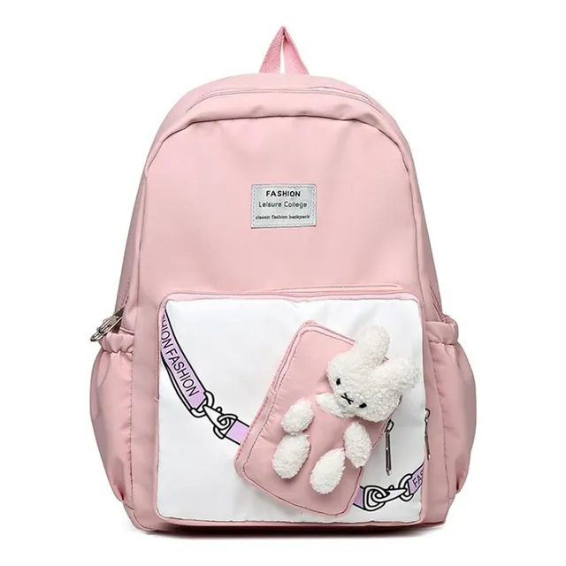 Mochila Escolar Mujeres Impermeable Para Portátil Conejo