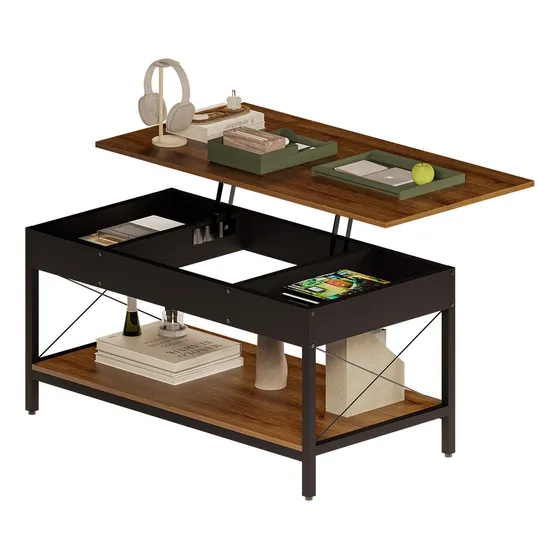 Mesa de centro con diseño plegable Mubson color Marrón