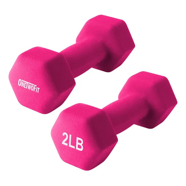Onetwofit Juego 2 Mancuerna Mano Para Equipo Gimnasio Casa