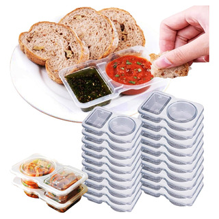 Double Compartment Condiment Container, Double Compartment Double Compartment Condiment Container, Double Compartment
