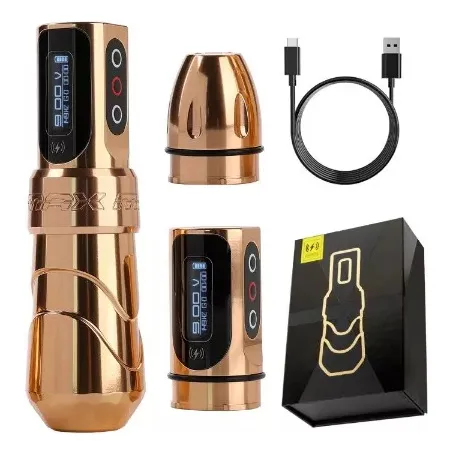Maquina Pen Tattoo Flux Max Pantalla Led 2400 Mah 4-12v