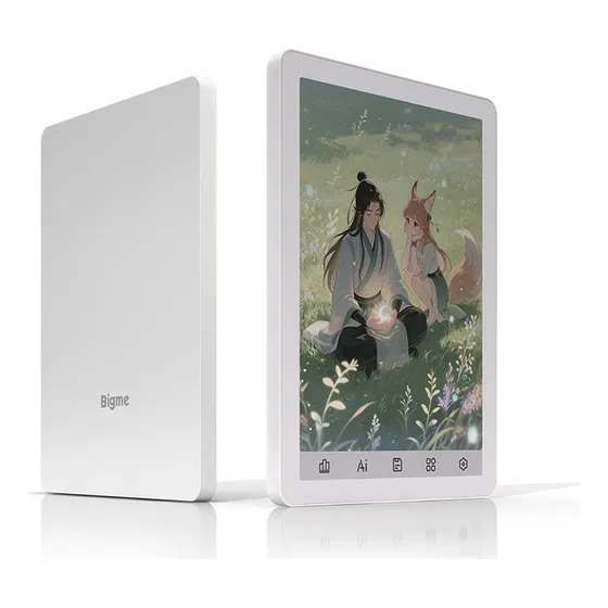Lector de libros electrónicos en color Bigme B6 de 6 pulgadas con Android 14 64 GB, blanco