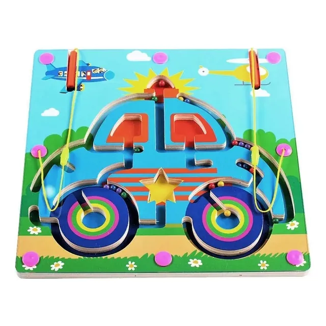 Laberinto Didactico Magnetico 2 En 1 Con Ludo Madera Modelos