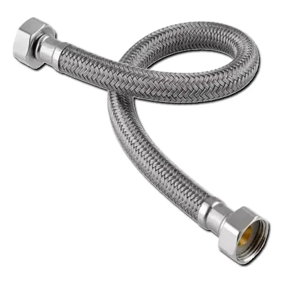 Canilla 1/2 X 1/2 60cm Acero Inoxidable 