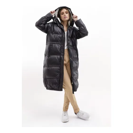 Campera Larga Puffer Abrigada Mujer Upminorista