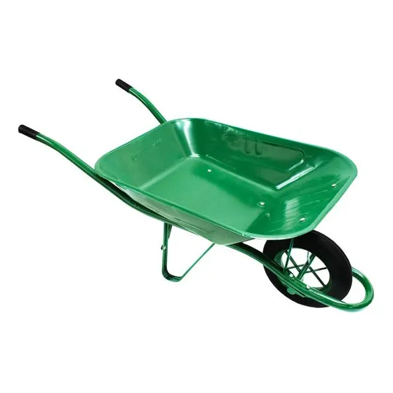 Carretilla Con Rueda Maciza Color Verde 1168
