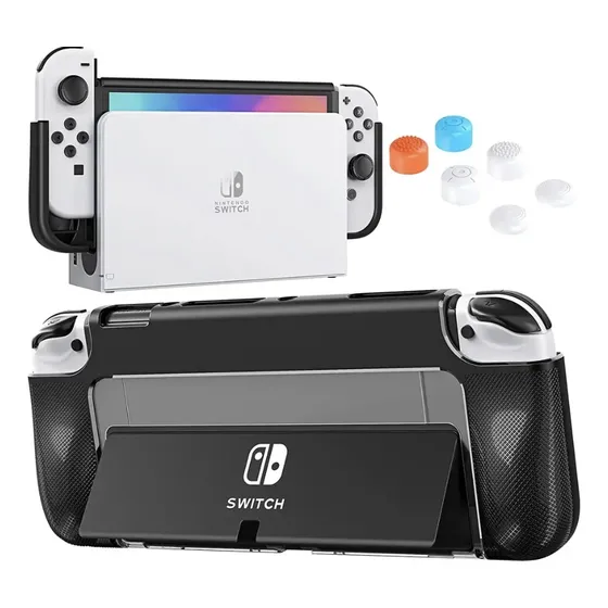 Case Capa Tpu Nintendo Switch Oled Design Ergonômico Premium
