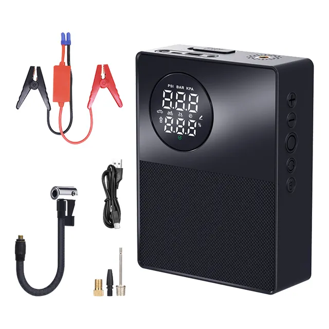 Jump Starter Y Compresor De Aire 1000a Con Banco De Energía