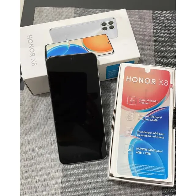 Smartphone Honor X8a Ram 8gb, 128gb, Cámara 100 Mp, Pantalla 6.7 Pulgadas, Android 12 Color Azul