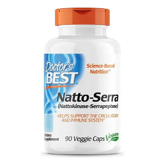 Natto-serra Doctor's Best 90 Capsulas Sabor Neutro