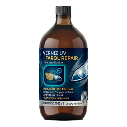Polímero Líquido 1 Litro Original Profissional Para Farol Violeta