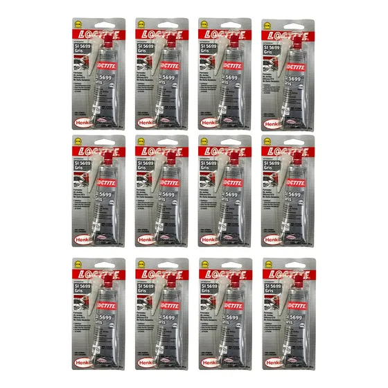 Loctite Formador De Juntas 5699 Silicón Gris Rtv Tubo 12pz