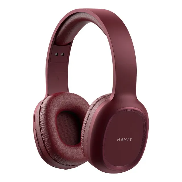 Auricular Audífonos Inalambricos Bluetooth Havit H2590bt Pro Color Rojo