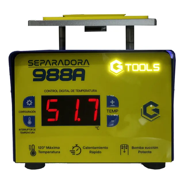 Plancha Separadora De Glass Con Bomba Vacio G-tools 988alite