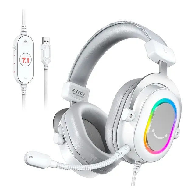 Fone Headset Fifine Ampligame H6 Rgb 7.1 Surround Gamer