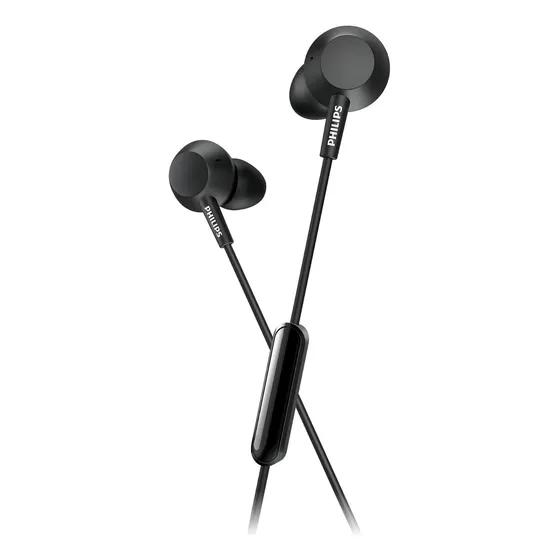 Auriculares Intrauditivos Philips Tae4105bk/00 Con Micrófono Color Negro