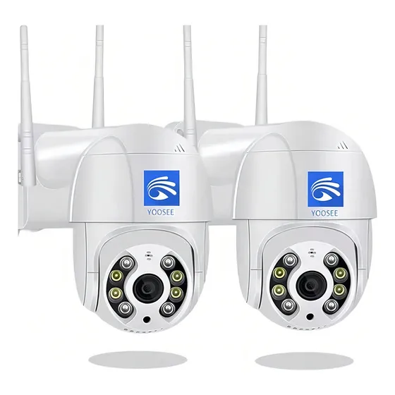 Kit 2 Câmera Ip Icsee Yoosee Prova D'água Infravermelho A8 Cor 2x Yoosee