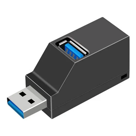 Adaptador Usb 3.0 Mini Caja Divisora 3 Para Pc Disco
