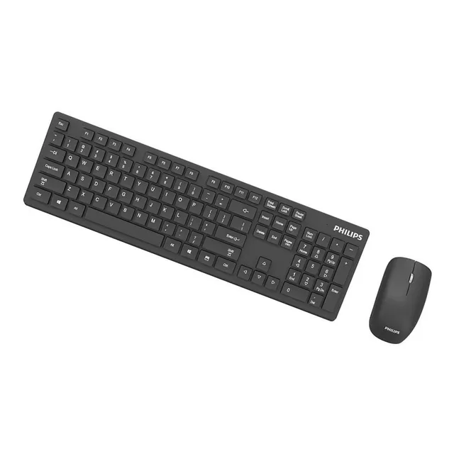 Kit Teclado Español + Mouse Philips C602 Negro Pad Numérico