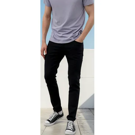 Jeans Hombre Negro Pitillo, Ajustado, Pantalón  Envió Gratis
