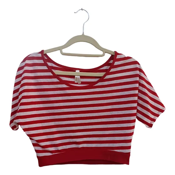 Crop Top De Rayas Talla S
