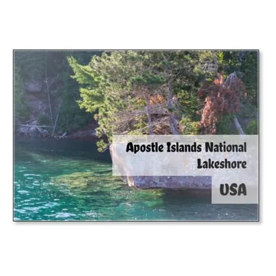 Orilla Rocosa Lago Nacional Isla Apostol Cerca Costa Diseño