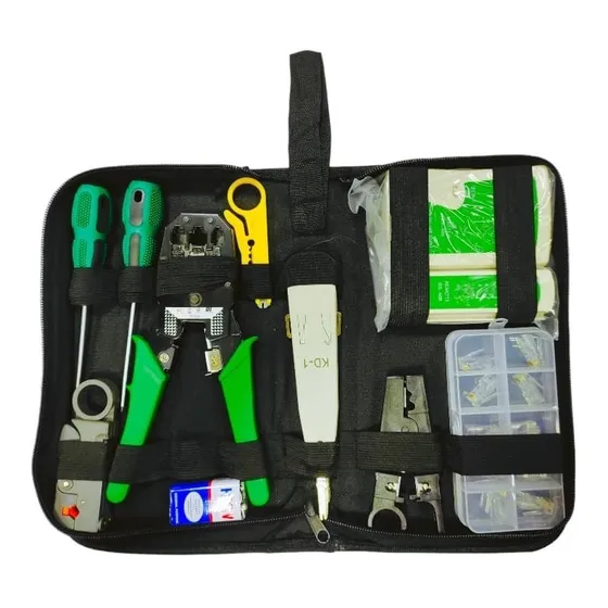 Kit De Red Crimpeadora Rj45 Rj11 /pela Cable /tester