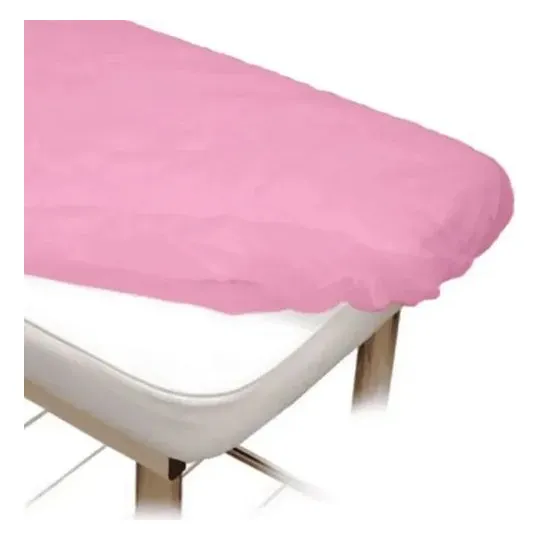 Lençol Para Maca Tnt Rosa Elástico 2,10x0,90 40 G - 5 Un
