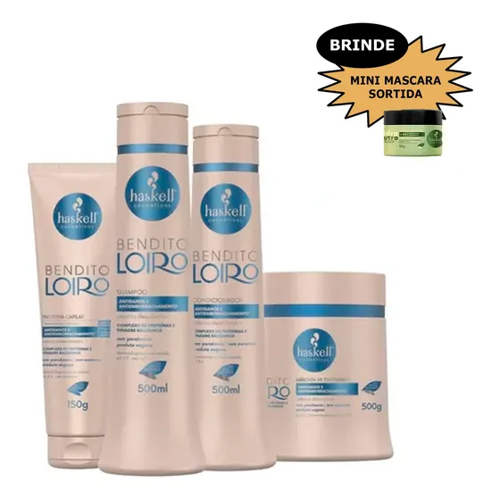 Kit Haskell Bendito Loiro 500ml + Brinde