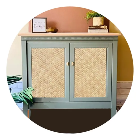 Vinilos Decorativos Mimbre Ratán Esterilla Muebles 