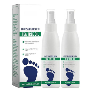 Spray Desinfectante For Pies Con Aceite De Árbol De Té, 2 U Spray Desinfectante For Pies Con Aceite De Árbol De Té, 2 U