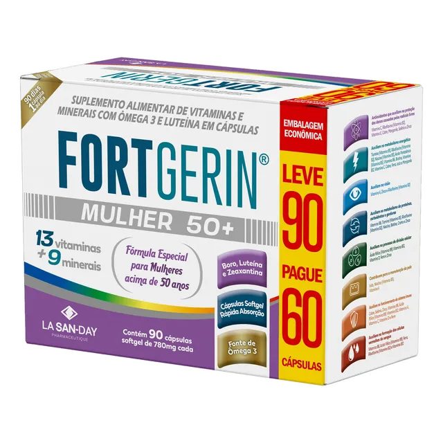 Fortgerin Mulher 50+  90 Cápsulas - La San Day