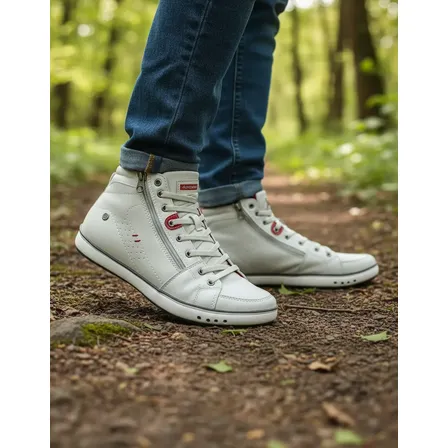 Botinha Masculino  Casual Ziper Calce Facil Conforto Passeio