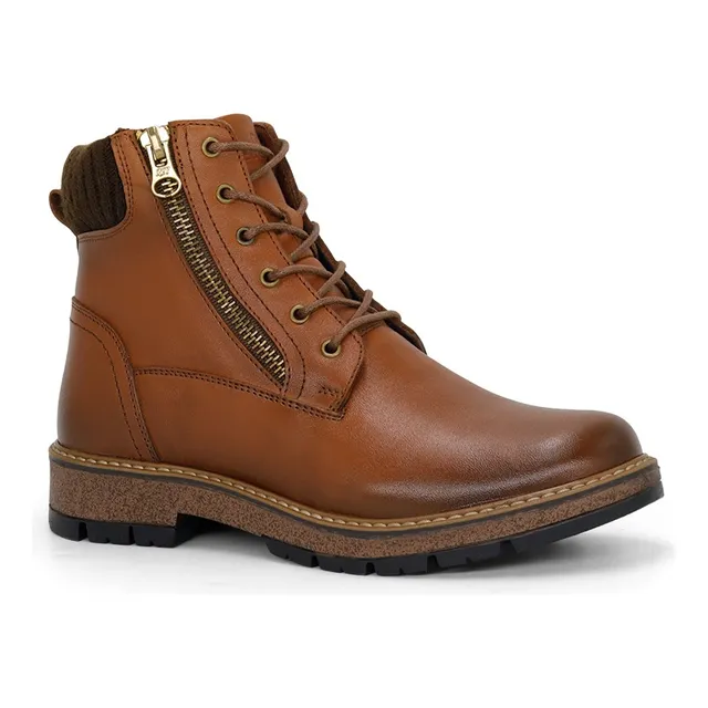 Botin Casual De Cuero Par&ss Ja24-bt158 Habano