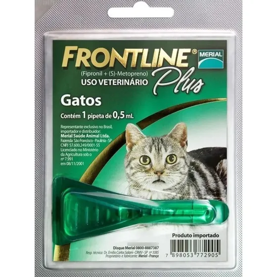 Merial Frontline PULGAS Y GARRAPATAS Plus Gato