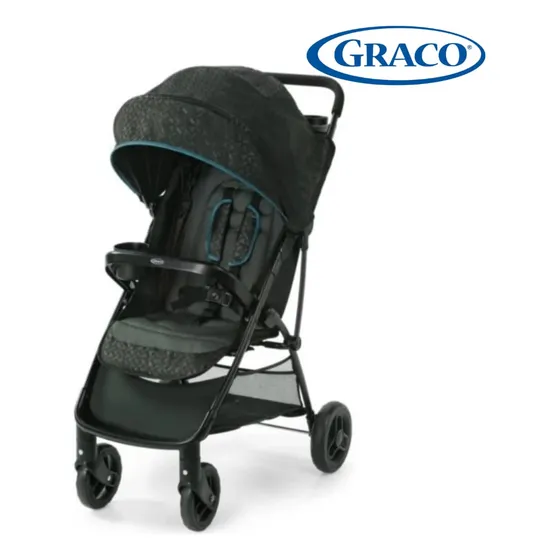 Coche De Paseo Para Bebés Graco Modelo Brody (negro Y Azul)